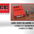 Lee Large Series Reloading 3-Die Sets