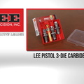 Lee Pistol 3-Die Carbide Set