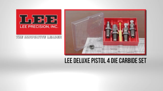 Lee Deluxe Pistol 4-Die Carbide Set
